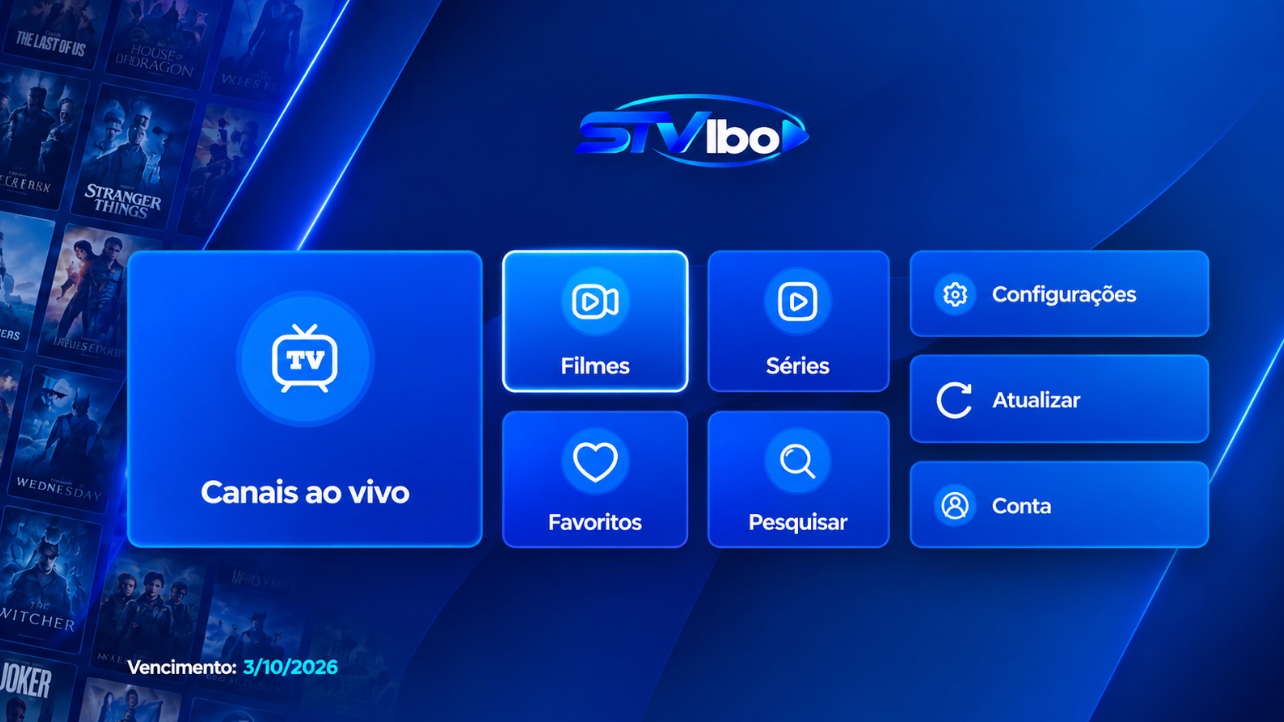 STV Ibo com tema Ibo Player personalizado para dispositivos Roku
